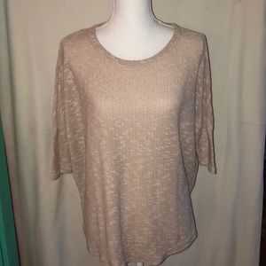 Quarter sleeve knit shirt